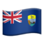 Ascension Island Flag emoji in Apple's design style - Unicode 1F1E6-1F1E8