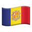 Andorra Flag emoji in Apple's design style - Unicode 1F1E6-1F1E9