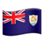 Anguilla Flag emoji in Apple's design style - Unicode 1F1E6-1F1EE