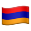 Armenia Flag emoji in Apple's design style - Unicode 1F1E6-1F1F2