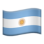 Argentina Flag emoji in Apple's design style - Unicode 1F1E6-1F1F7