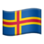 Åland Islands Flag emoji in Apple's design style - Unicode 1F1E6-1F1FD