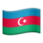 Azerbaijan Flag emoji in Apple's design style - Unicode 1F1E6-1F1FF