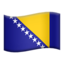 Bosnia & Herzegovina Flag emoji in Apple's design style - Unicode 1F1E7-1F1E6