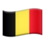 Belgium Flag emoji in Apple's design style - Unicode 1F1E7-1F1EA