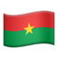 Burkina Faso Flag emoji in Apple's design style - Unicode 1F1E7-1F1EB