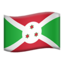 Burundi Flag emoji in Apple's design style - Unicode 1F1E7-1F1EE