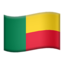 Benin Flag emoji in Apple's design style - Unicode 1F1E7-1F1EF