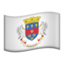 St. Barthélemy Flag emoji in Apple's design style - Unicode 1F1E7-1F1F1