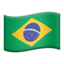 Brazil Flag emoji in Apple's design style - Unicode 1F1E7-1F1F7