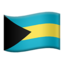 Bahamas Flag emoji in Apple's design style - Unicode 1F1E7-1F1F8