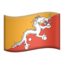 Bhutan Flag emoji in Apple's design style - Unicode 1F1E7-1F1F9