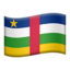 Central African Republic Flag emoji in Apple's design style - Unicode 1F1E8-1F1EB