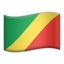 Congo - Brazzaville Flag emoji in Apple's design style - Unicode 1F1E8-1F1EC