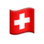 Switzerland Flag emoji in Apple's design style - Unicode 1F1E8-1F1ED