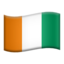 Côte d’Ivoire Flag emoji in Apple's design style - Unicode 1F1E8-1F1EE