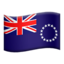 Cook Islands Flag emoji in Apple's design style - Unicode 1F1E8-1F1F0