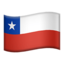 Chile Flag emoji in Apple's design style - Unicode 1F1E8-1F1F1