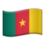 Cameroon Flag emoji in Apple's design style - Unicode 1F1E8-1F1F2