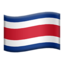 Costa Rica Flag emoji in Apple's design style - Unicode 1F1E8-1F1F7