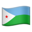 Djibouti Flag emoji in Apple's design style - Unicode 1F1E9-1F1EF