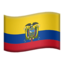 Ecuador Flag emoji in Apple's design style - Unicode 1F1EA-1F1E8