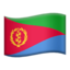 Eritrea Flag emoji in Apple's design style - Unicode 1F1EA-1F1F7