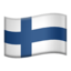 Finland Flag emoji in Apple's design style - Unicode 1F1EB-1F1EE