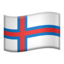 Faroe Islands Flag emoji in Apple's design style - Unicode 1F1EB-1F1F4