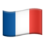 France Flag emoji in Apple's design style - Unicode 1F1EB-1F1F7