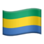 Gabon Flag emoji in Apple's design style - Unicode 1F1EC-1F1E6