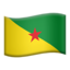 French Guiana Flag emoji in Apple's design style - Unicode 1F1EC-1F1EB