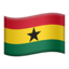 Ghana Flag emoji in Apple's design style - Unicode 1F1EC-1F1ED