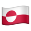 Greenland Flag emoji in Apple's design style - Unicode 1F1EC-1F1F1