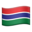 Gambia Flag emoji in Apple's design style - Unicode 1F1EC-1F1F2