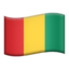 Guinea Flag emoji in Apple's design style - Unicode 1F1EC-1F1F3