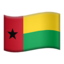 Guinea-Bissau Flag emoji in Apple's design style - Unicode 1F1EC-1F1FC