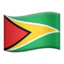 Guyana Flag emoji in Apple's design style - Unicode 1F1EC-1F1FE