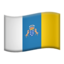 Canary Islands Flag emoji in Apple's design style - Unicode 1F1EE-1F1E8