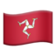 Isle of Man Flag emoji in Apple's design style - Unicode 1F1EE-1F1F2