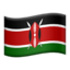 Kenya Flag emoji in Apple's design style - Unicode 1F1F0-1F1EA