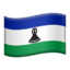 Lesotho Flag emoji in Apple's design style - Unicode 1F1F1-1F1F8