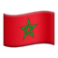 Morocco Flag emoji in Apple's design style - Unicode 1F1F2-1F1E6