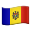 Moldova Flag emoji in Apple's design style - Unicode 1F1F2-1F1E9