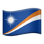 Marshall Islands Flag emoji in Apple's design style - Unicode 1F1F2-1F1ED