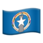 Northern Mariana Islands Flag emoji in Apple's design style - Unicode 1F1F2-1F1F5