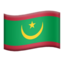 Mauritania Flag emoji in Apple's design style - Unicode 1F1F2-1F1F7