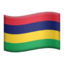 Mauritius Flag emoji in Apple's design style - Unicode 1F1F2-1F1FA