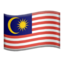 Malaysia Flag emoji in Apple's design style - Unicode 1F1F2-1F1FE