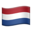 Netherlands Flag emoji in Apple's design style - Unicode 1F1F3-1F1F1